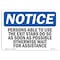 Signmission OSHA Sign, Persons Able To Use Exit Stair Do So, 10in X 7in Rigid Plastic, 7"W, 10" L, Landscape OS-NS-P-710-L-17206 - alternate 1